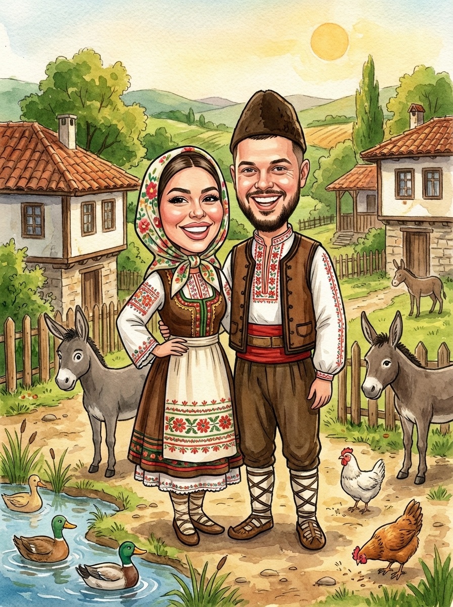 Карикатура за двойки