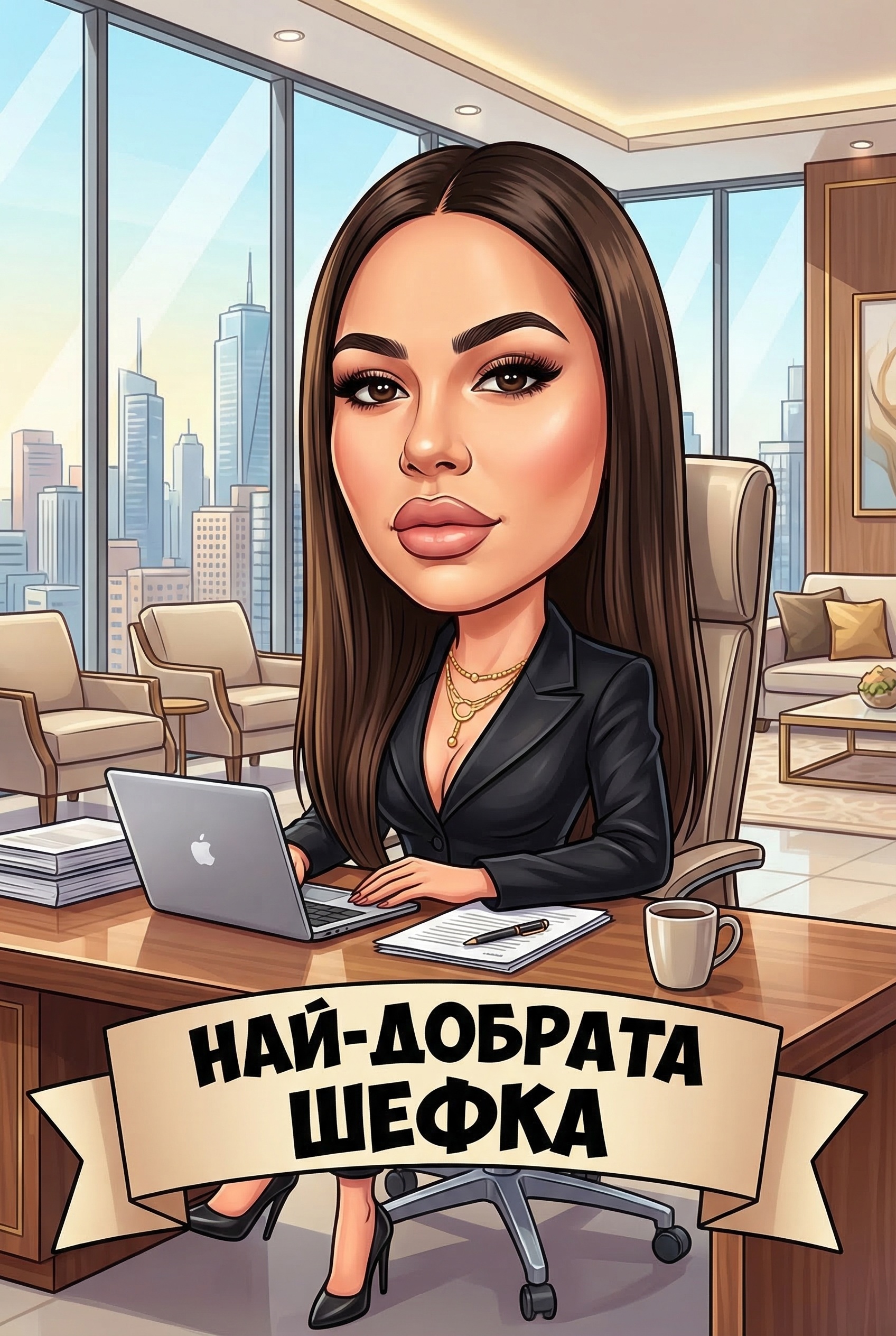 Карикатура за шеф