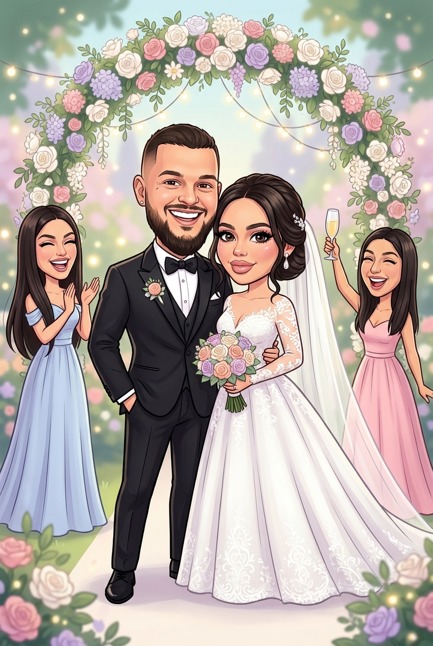 Карикатура за сватба