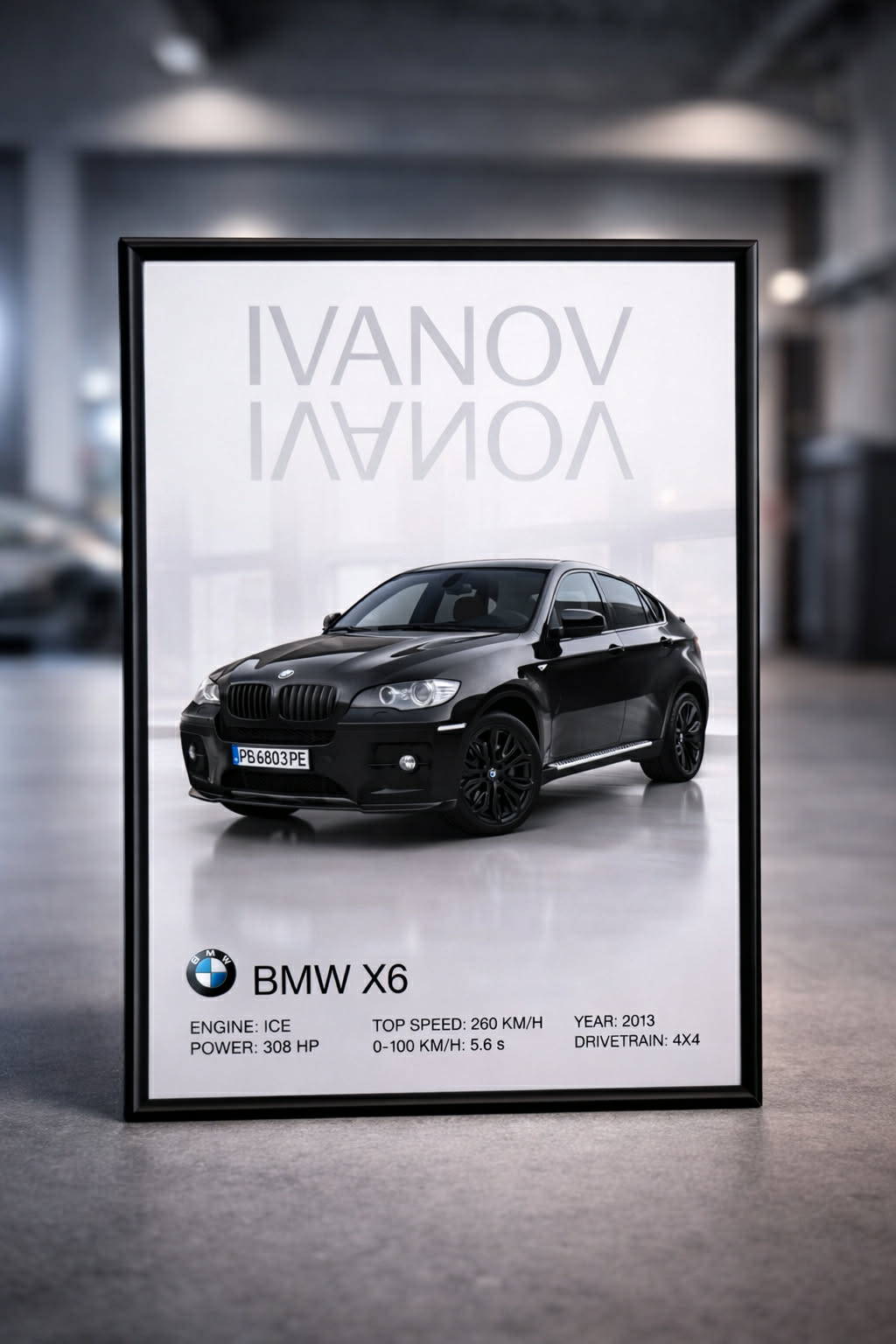 Автомобилен постер