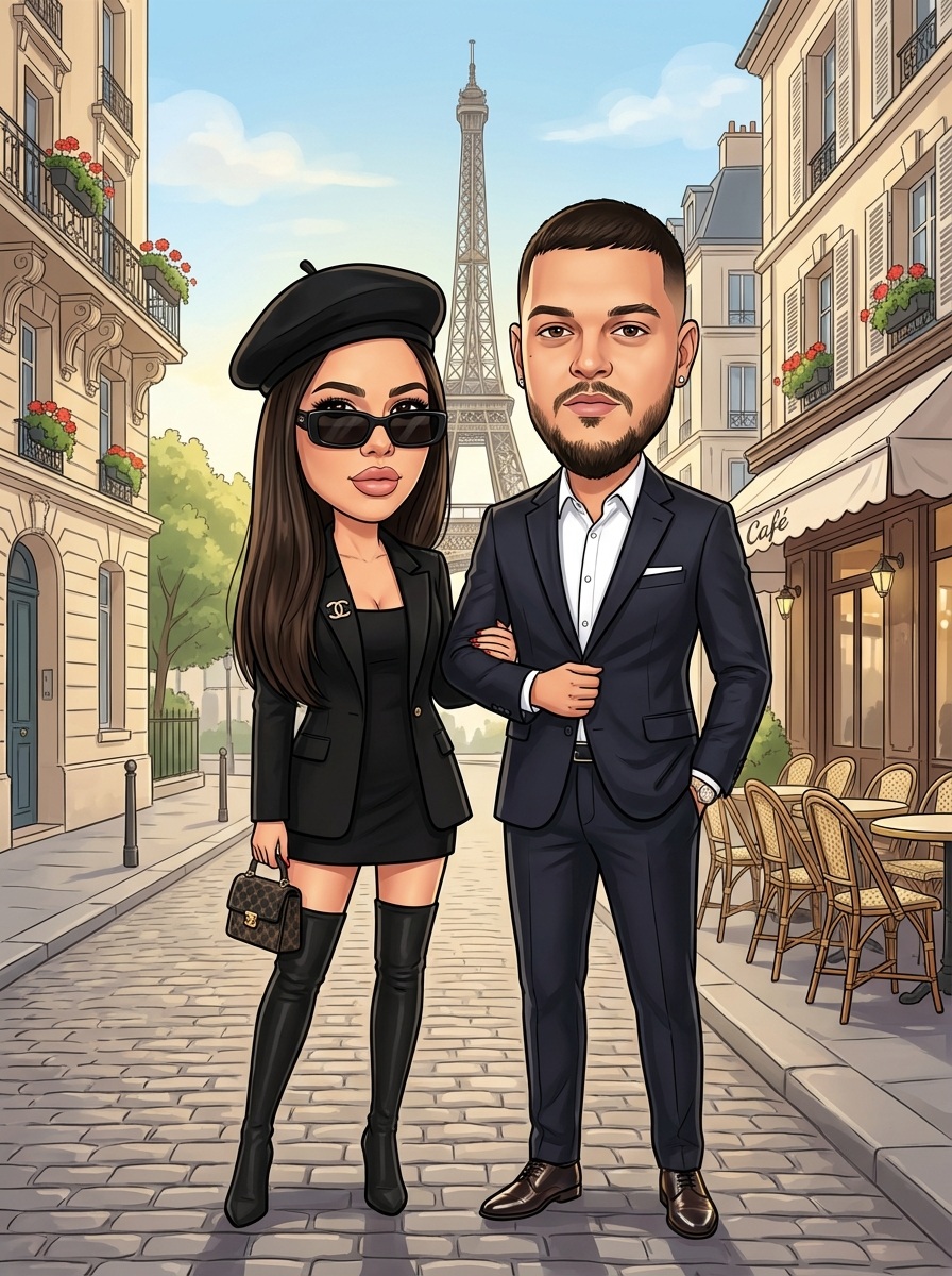 Карикатура за двойки