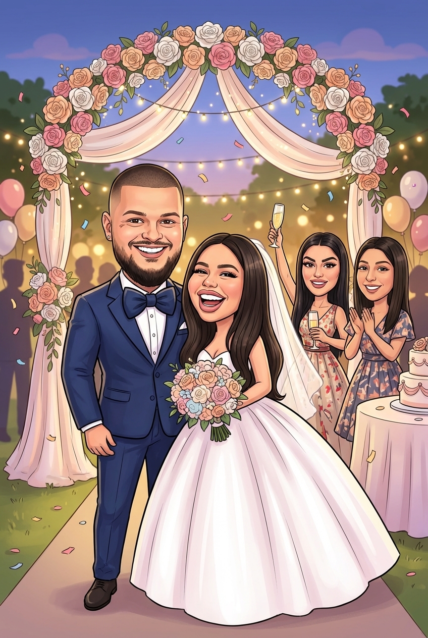 Карикатура за сватба