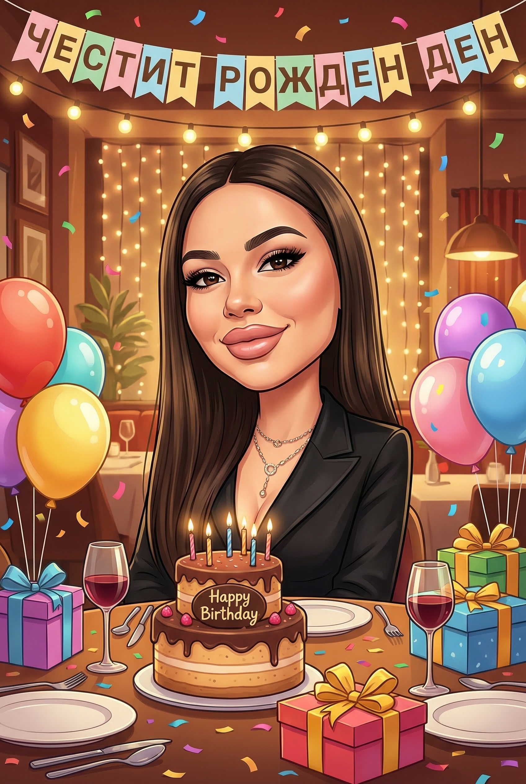 Карикатура за рожден ден