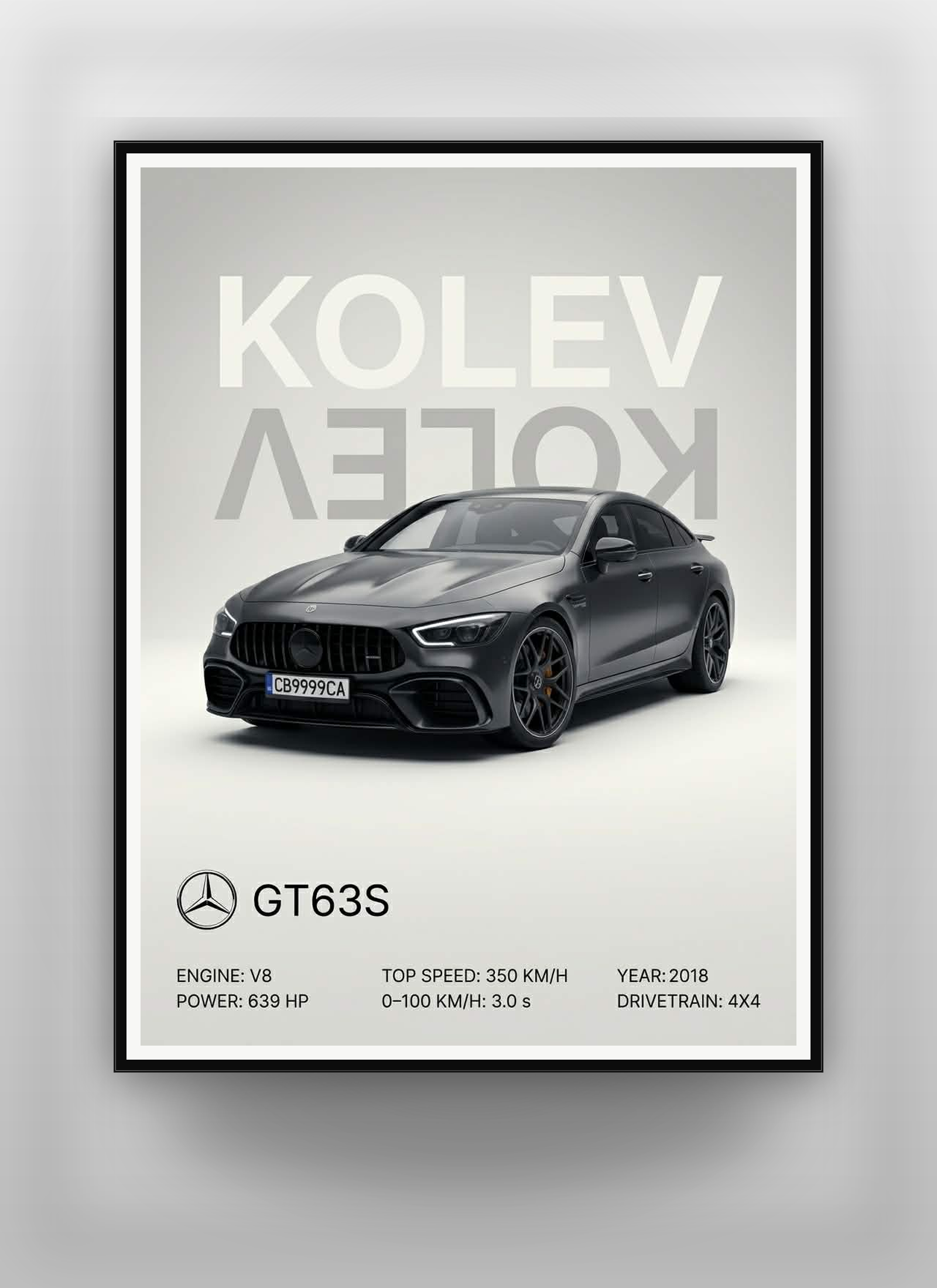 Автомобилен постер