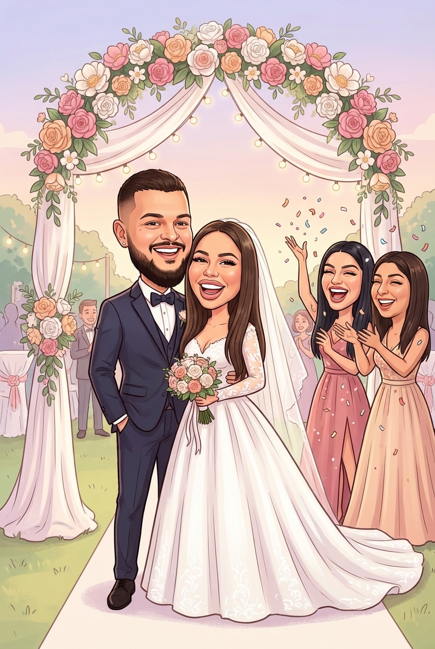 Карикатура за сватба